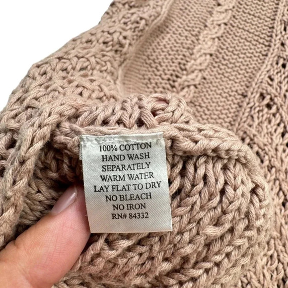 ii Sisters Rose Pink Knot Fairy Cardigan Sweater Large - Picture 7 of 11